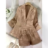 ราคา ชุดสูทและกางเกงขาสั้นผู้หญิง, การพัฒนาที่กำหนดเป้าหมาย, ความรู้สึกโลหะ, ปลอกคอกู้คืน, ปุ่มเดียว, กระเป๋า, สง่างาม, [COD] สงกรานต์ ชุด เดรส อัด พลีท สาว อวบอ้วน เซ็ท ขายาว สวยๆ ชุด ไป ทะเล (17320057295