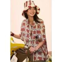 ราคา เสื้อเชิ้ตแขนสั้น สไตล์เรโทร สีสันสดใส ทรงหลวม สไตล์ฮ่องกง ลำลอง สไตล์ขี้เกียจ เชิ้ต ผ้า สปัน เสื้อ ยีนส์ ลาย ดอก เสื้อ แม่ไก่ สงกรานต์ เสื้อ ลาย ดอก ผูก เอว เสื้อ ชบา ขาว (1732224273080617186)