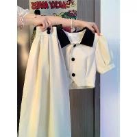 ราคา ชุดสูทสไตล์ชาแนลสำหรับผู้หญิง ฤดูร้อน 2024 มาใหม่ ขายดี เสื้อสั้นฝรั่งเศส กระโปรงเอวสูง ชุดสองชิ้น เสื้อ คู่ แฟน สงกรานต์ ชุด เซ็ต โบว์ ชุด เล่น สงกรานต์ ผ้า ไทย ชุด เซ (1732327425177258423)