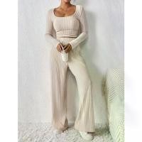 ราคา ชุดเสื้อครอปและกางเกงขากว้าง เสื้อครอป แขนยาว ทรงเข้ารูป คอกลม เหมาะสำหรับผู้หญิง [COD] เซ็ท ขายาว สวยๆ สงกรานต์ ชุด กระโปรง คาร์โก้ เซต 3 ชิ้น เอี๊ยม ยีนส์ ขา สั้น (1731923118272448060)