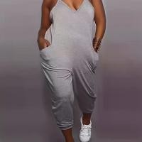 ราคา จั๊มสูทสายเดี่ยวคอวีเซ็กซี่, ชุดสตรีฤดูร้อน, การออกแบบแขนกุด, กระเป๋าคู่, [COD] เสื้อ สูท แฟชั่น ผู้หญิง สงกรานต์ ชุด เอี๊ยม ยีนส์ ขา สั้น ชุด จั๊ม สูท (1731928869867456060)