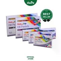 ราคา SEUXNR Pentel สีชอล์คผสมเทียน สีชอล์คเพนเทล สีวาดรูป สีชอล์คระบายภาพ #PHN 50-12สี COD ปากกา วาด รูป สมุด ภาพ auto pen dolphins (1731959884515542663)