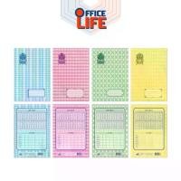 ราคา สมุดปกอ่อนลายไทย สมุด ชนิด 9 / 30 แผ่น 16 x 23.5 ซ.ม. 55 แกรม ( 12 เล่ม / แพ็ค คละสี ) (1731977020510406543)