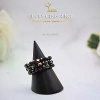 ราคา แหวนหิน " นิลดำ : Black Spinel " หินแท้ 100% แหวนยืด ขนาด 2mm แหวนนำโชค แหวนมงคล หินธรรมชาติ สร้อย โอนเสน่ห์ เพิ่ม โชคลาภ คอเงิน แท้ เพื่อ ใหม่ (1731775403396007797)