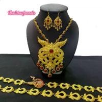 ราคา [พร้อมส่ง] Fashion Jewele ￼ชุดเซ็ทพญานาค สร้อย สังวาลย์ เครื่องประดับชุดไทย สีทอง ราคาพิเศษถูกสุดๆ พร้อมส่งจากไทย (1731970427563443470)