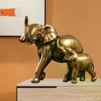 ราคา ประติมากรรมเรซินช้าง ดีไซน์สร้างสรรค์ ตกแต่งศิลปะ เหมาะสำหรับห้องนั่งเล่น สำนักงาน และเดสก์ท็อป รูปแม่ลูกช้าง รูปปั้น (1730164249554946947)