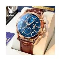 ราคา PLAYBOY นาฬิกาจับเวลาส่องสว่างกันน้ำ เพลย์บอย ของแท้ สำหรับผู้ชาย 3042 รอบ วัสดุโลหะ + หนัง มีสินค้า หลายสี มีกล่อง สำนักงาน งานเลี้ยง ของขวัญ การประกันคุณภาพ 3 ปี (1729927099234748581)