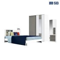 ราคา SB Design Square ชุดห้องนอน ขนาด 5 ฟุต รุ่น Spazz สีขาว (1729578394288818426)