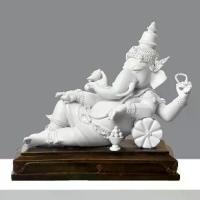 ราคา พระพิฆเนศปางเสวยสุข (สีขาว) ผลงานประติมากรรมขนาดสำหรับตั้งบูชา (1732251651312224952)
