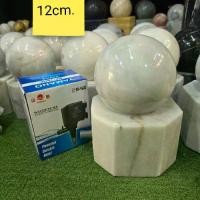 ราคา หินหมุนเสริมฮวงจุ้ย 12cm สีขาว หินอ่อนแท้ 100% พร้อมปั๊มน้ำ Yamano SP-1600 หินหมุนมงคล (1731199071158109251)