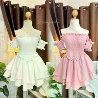 ราคา ชุดเค้กพอง ระดับไฮเอนด์ เปิดไหล่ สีชมพู สำหรับผู้หญิง น่ารักและเซ็กซี่ ดีไซน์ไม่ซ้ำใคร สวยงาม ผ้า ทอ รัด รูป ดู แพง สวย ๆ น่ารัก ๆ มินิเดรส ลินิน แท้ ขาว ไปงาน (1731797746531337958)