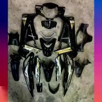 ราคา [Tiktok] [สินค้าพร้อมส่งภายใน3วัน] ชุดสีเวฟ125i Wave125i ไฟเลี้ยวบังลม สีดำ ชุดใหญ่ เฟรมงานABS (1732106237953935214)