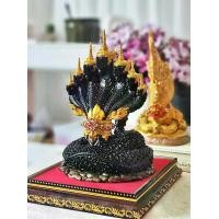 ราคา รูปปั้นพญานาค 7 เศียร พญานาคปางนาคาเทวะ สีดำ (1730997942698543112)