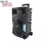 ราคา SKG ลำโพงล้อลาก 12 นิ้ว 6000 W ไฟวิบวับ รุ่น AV-1000 BT12 สีดำ (1732156570068289617)