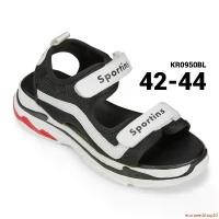 ราคา ensnaredshop23 ความคงทน รองเท้าไซส์ใหญ่ 42-44 รองเท้าแตะรัดส้น พื้นยางหนา สีดำ/ขาว GUVOOSM KR0950BL (1732260508630944524)