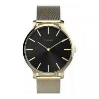 ราคา TIMEX TW2W19700 Transcend นาฬิกาข้อมือผู้หญิง สายสแตนเลส สีทอง /ดำ หน้าปัด 38 มม. (1730373824722078483)