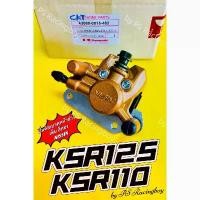 ราคา ปั้มดิสก์เบรคหน้าล่าง KSR125 KSR110,,ทุกรุ่น พร้อมผ้าดิส+ขาจับปั้ม สีทอง อย่างดีCKT(KAWASAKI) ปั้มดิสเบรคหน้าksr (1732055277602899272)