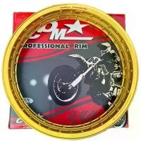 ราคา ล้อ COM แท้ รางน้ำ 1.4x17 สีทอง กล่องเทา ยกขอบ ขอบทอง (1731567950636223328)