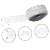 ราคา ริบบิ้นคริสต์มาส ธีมเทศกาล ขอบเขตสำหรับตกแต่งต้นไม้และงานฝีมือ สีแดง สีทอง และสีเงิน (1732069843478021272)