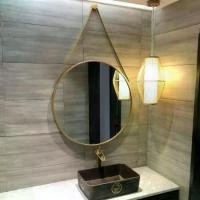ราคา กระจกห้องน้ำ ทรงกลม สีทอง ติดผนัง เหมาะสำหรับโต๊ะเครื่องแป้ง กระจกแต่งตัว กระจกช่างทำผม (1731665782775973934)