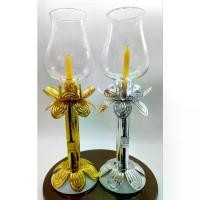 ราคา 【จัดส่งจากประเทศไทย】 โคมไฟเชิงเทียน โคมแก้ว เลื่อนเทียนขึ้นลงได้ กันไฟ ทนความร้อน ใช้เวียนเทียน ถวายพระ ตั้งโต๊ะหมู่บูชา สีทอง สีเงิน แถมเทียน1เล่ม (1732004824192025659)