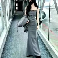 ราคา เดรสสายเดี่ยว นัวเนีย เย็บลูกไม้สีเทา เดรสฤดูร้อนของผู้หญิง ทรงสลิมฟิต สไตล์หางปลา กระโปรงยาว ยอดนิยม อันดับ 1 มาใหม่ สีทอง (1731363047696860295)