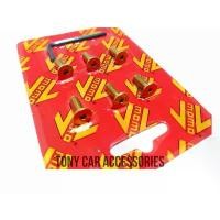 ราคา น๊อตพวงมาลัยแต่ง momo สีทอง พร้อมหกเหลี่ยมขัน สำหรับพวงมาลัยแต่ง (1731640319127422042)