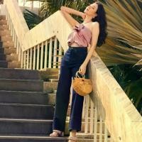 ราคา T3148 กางเกงยีนส์ผู้หญิง Straight Jeans ทรงกระบอกใหญ่ สีน้ำเงิน TBY Jeans (1731154617882217438)