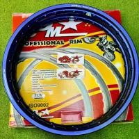 ราคา [ราคา1คู่] ล้อคอมดาวแท้ ขอบเรียบ 1.2x17 สีน้ำเงิน กล่องเหลือง - มอเตอร์ไซค์ Motorcycle อลูมิเนียม (1730789088021547872)