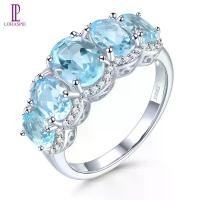 ราคา แหวนพลอยขนาดใหญ่, เครื่องประดับ Lohaspie, ต้นฉบับ, 4.5 กะรัต, เงิน 925, แหวน Topaz ท้องฟ้าสีธรรมชาติ, พลอย Topaz สีน้ำเงิน, สำหรับผู้หญิง, ของขวัญวันเกิด, SR08247TS (1730327536763570898)