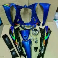 ราคา ชุดสี wave125r สีน้ำเงินดำ กุญแจกลม เฟรมรถ เวฟ125r ยกชุด15ชิ้น + ชิ้นดำด้าน + ไฟหน้า ไฟเลี้ยว พร้อมติดลาย wave125s ปี2002 สีน้ำเงิน Motorcycle มอเตอร์ไซค์ (1729616492824136499)