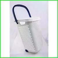 ราคา narcisshop ความคงทน ตะกร้าผ้าล้อลาก สีน้ำเงิน Hamper with wheel Blue Navy Lift And Go (1730374476624006138)