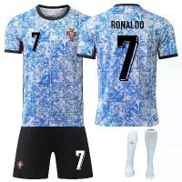 ราคา เสื้อฟุตบอลเหย้าโปรตุเกสถ้วยยุโรป, หมายเลขรุ่น 2425, สีน้ำเงิน, ทีมชาติ ชุดฟุตบอล 7 โรนัลโด้ B Vieira Silva (1732126870007022972)