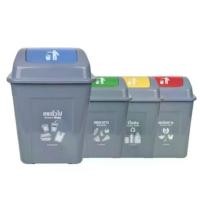 ราคา ถังขยะ ถังขยะพลาสติก สีน้ำเงิน เขียว เหลือง ถังขยะแยกประเภท 20 ลิตร garbage trash ledger ถังขยะเหลี่ยมฝาผลักด้านบน ขยะทั่วไป เศษอาหาร รีไซเคิล (1732161525540162483)