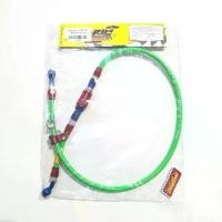 ราคา สายถักดิสเบรคหน้า (MORIN) PSI หัว3สี 36นิ้ว หัวโจ W110I/W125I ปลาวาฬ/SONIC สีเขียว (อะไหล่แต่งเวฟ110ไอ) รหัสสินค้า 59015 (1732190328053467019)