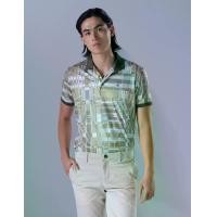 ราคา Guy Laroche เสื้อโปโลแขนสั้น พิมพ์ลาย สีเขียว ทรง EXTRA FIT รุ่น BKL7302S5 (1732306287435024681)