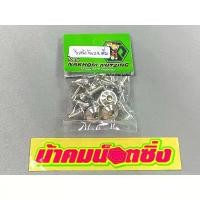 ราคา น็อตชิวหน้า Forza350 ชิวเดิม เต็มชิว งานกลึงมือเลส ลายเรียบ น้าคมน็อตซิ่ง 125 led สีเขียว (1732124510905599019)