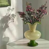 ราคา แจกันแก้ว, Orianos, สไตล์โบราณกลาง, สีเขียว, โดมินิค, บล็อกสี, แจกันไฟท์เตอร์, ภาชนะใส่ดอกไม้, เครื่องประดับตกแต่ง, เหมาะสำหรับบ้าน (1732165694710319004)