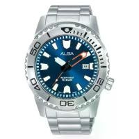 ราคา ALBA นาฬิกาข้อมือผู้ชาย สายสแตนเลส รุ่น AG8M07X1 / AG8M07X (สีเงิน / หน้าปัดสีน้ำเงิน) (1729623446848375043)