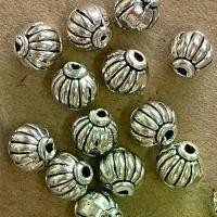 ราคา ลูกปัดเม็ดมะยม ลูกปัดเงินโรเดียม สีเงิน ขนาด6มิล งานดี สีสวย ลายสวยเงา ถุงใหญ่ ห่อ500กรัม (1729626871375891411)