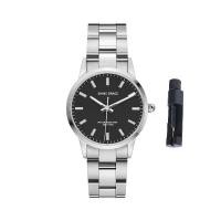 ราคา SHINE GRACE - นาฬิกาควอทซ์แอนะล็อกสำหรับผู้หญิง สร้อยข้อมือสแตนเลสทั้งหมด หรูหรา เรืองแสง สีเงิน สำหรับผู้หญิง (1730064828188166892)