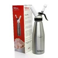 ราคา DELISIO Whipping Cream Bottle ขวดทำวิปครีม 1 ลิตร (หัวอลูมิเนียม) สีเงิน (1731296551475840462)