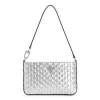 ราคา GUESS กระเป๋า TWILLER MINI TOP ZIP SHOULDER รุ่น MV931072 สีเงิน (1730509550603438854)