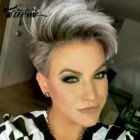 ราคา Trueme วิกผมสั้น วิกผมคอสเพลย์ สีเทา สีเงิน สไตล์บราซิล สําหรับผู้หญิง มีบริการเก็บปลายทาง (1731884558148208269)