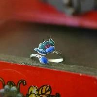 ราคา แหวนเปิด สไตล์วินเทจ สีเงิน สไตล์วัง เคลือบ สไตล์ชาติพันธุ์ ซอก อุณหภูมิต่ำ ดอกบัวสีน้ำเงินเผาไหม้ แหวนนิ้วชี้บุคลิกภาพ สำหรับผู้หญิง (1731769006375535994)