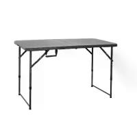 ราคา FONTE โต๊ะพับแบบพกพา HDPE ขาปรับได้ 3 ระดับ รุ่น NZK-120H-GY ขนาด 120 x 60 x 90 ซม. สีเทา (1731942427898381645)