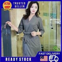 ราคา เสื้อคลุมอาบน้ำสำหรับผู้ชายและผู้หญิง ชุดนอน ชุดนอน บาง Baju Tidur ชุดนอนเทอร์รี่นุ่ม ชุดนอน Lady สีเทา Clothing ชมพู Women Girl ม่วง Dress (1730935224669997692)