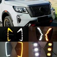 ราคา ไฟตัดหมอก DRL, สำหรับ Nissan Navara NP300 Frontier 2020, 2021, 2022, 2023, กันน้ำ, ไฟเลี้ยว, สีเหลือง, พร้อมสายไฟ (1732128776413416402)