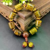 ราคา สร้อยข้อมือหยก ลายเส้นเมอริเดียนมังกร สีเหลือง ของแท้ทิเบต ทำจากหินไมล์อาเกต เหมาะสำหรับผู้ชายและผู้หญิง มาใหม่ (1732156646136907439)