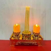 ราคา ธูปเทียนไฟฟ้า LED ธูปเทียน ใส่ถ่าน ไหว้พระ ไหว้เจ้า สีเหลือง/สีแดง สูง 9 นิ้ว (1732079151542339264)